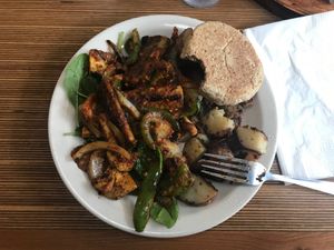 “The Highlander” - amazing tempeh! at Sunlight Cafe in Seattle