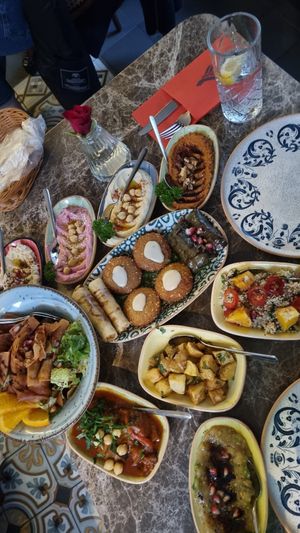 Vegan Mezze Plate at Sham in Zurich