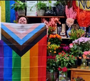 Pride & pansies ❤🏳️‍🌈🌷 at Hairy Legs in Sandy Bay