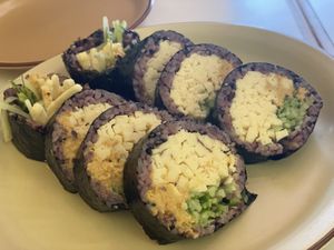 Just egg promotion hummus roll. Plain...  at Sunshine Parlour in Seoul