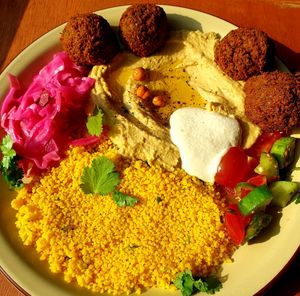 Lebanese Plate at Sunshine Parlour in Seoul