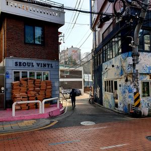 down this small street at Sunshine Parlour in Seoul