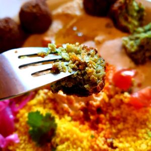 falafel was perfect! at Sunshine Parlour in Seoul