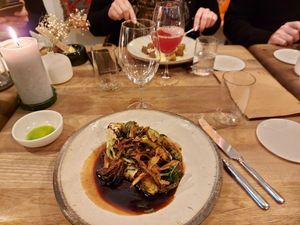 Main dish at Restaurant Nolla in Helsinki