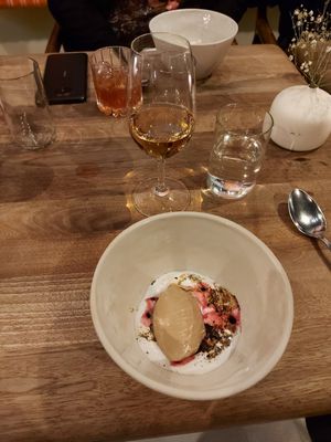 Dessert at Restaurant Nolla in Helsinki