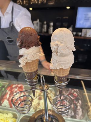 Choco and hazelnut  at Sa Gelateria in Mallorca
