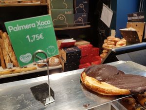 Chocolate palmiere is vegan!! at Boldú - Europa in Barcelona