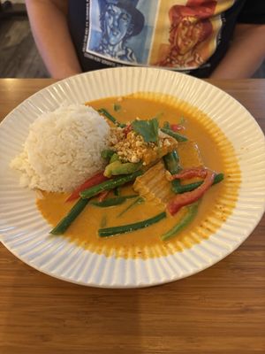 Panang curry with tofuu  at Bangkok Thai in Fort Myers