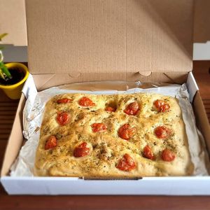 Focaccia at Alquimia Do Sabor Vegan in Campinas