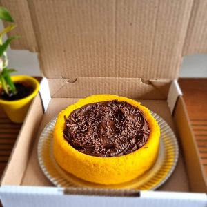 Bolo de cenoura com Brigadeiro at Alquimia Do Sabor Vegan in Campinas