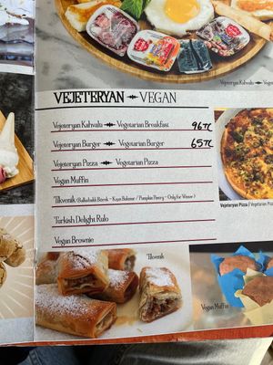  Vegan menu  at Petek Pastahanesi in Famagusta