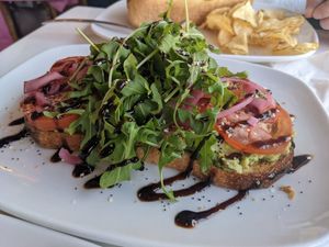 Avocado toast at The LaFayette Place in Milwaukee