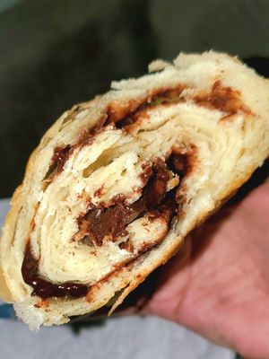Chocolate croissant at The LaFayette Place in Milwaukee