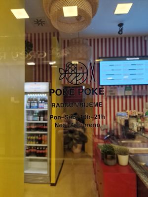 Open till 9pm, not 10pm at Poke Poke in Zagreb
