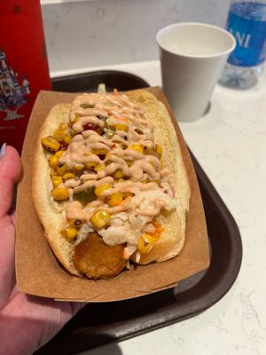 Vegan Slaw Dog at Walt Disney World - Casey's Corner in Lake Buena Vista