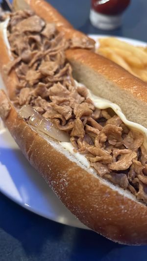 Vegan cheesesteak  at Blue Dog Pub in Lansdale