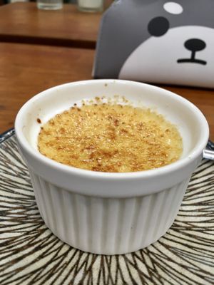 Vegan crème brûlée   at Vegan Resort 啼岸 in Taipei