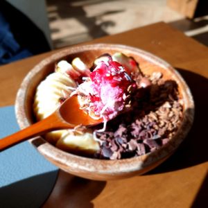 yogurt quite thick and creamy at Cafe Jogam in Seoul