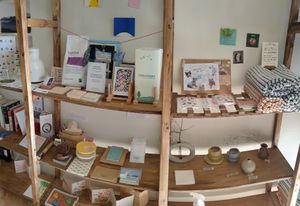 handicrafts for sale at Cafe Jogam in Seoul