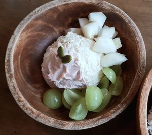 100g vegan yogurt bowl (plain & strawberry flavor) at Cafe Jogam in Seoul
