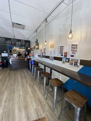Counter seating  at Arashi Ramen in Canmore