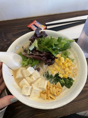 Veg miso  at Arashi Ramen in Canmore