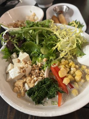 Veg tan black sesame   at Arashi Ramen in Canmore