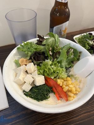 Vegan Miso Ramen  at Arashi Ramen in Canmore