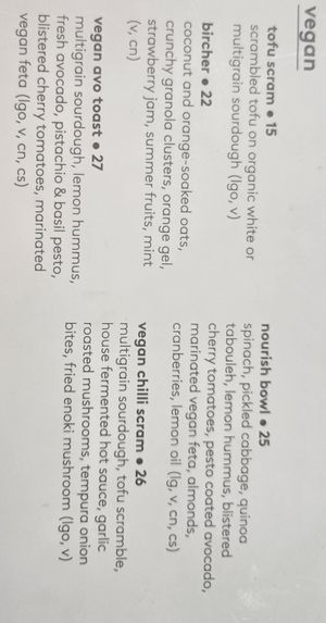 5 vegan options on the menu at Lorna Cafe in Ferntree Gully