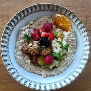 bircher - filling, colourful, alright at Lorna Cafe in Ferntree Gully
