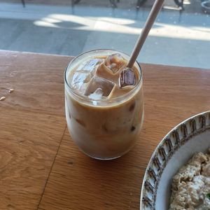 iced almond latte at Lorna Cafe in Ferntree Gully