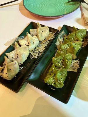 Shiitake Momos and Soy Protein Momos  at Momoland in Gran Canaria