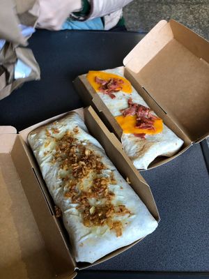 Large size tacos (you can customise them however you want) at Vegedal - Place de Rungis in Paris