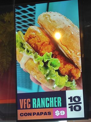 Hamburguer made of tofu with fried potatoes... Not in the menu. Hecha de tofu con papas fritas.. at Diez de Diez - 10/10 in San Salvador