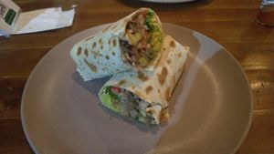 Vegan burrito at Território Mexicano in Natal