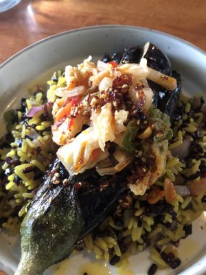 Roasted aubergine   at The Spotted Dog in Dundalk