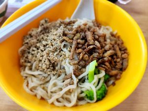 Dry ban mie, the soup is tasty at Sweet Veggie in Kuala Lumpur