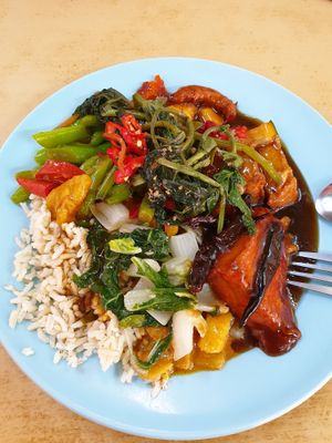 Lunch for 7 MYR at Sweet Veggie in Kuala Lumpur