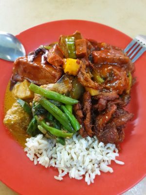 Another lunch for 7 MYR at Sweet Veggie in Kuala Lumpur