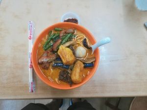 curry noodles at Sweet Veggie in Kuala Lumpur