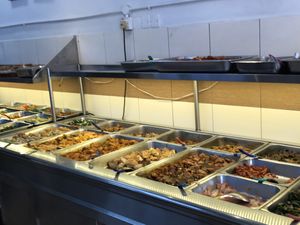 Buffet style. Take what u like and pay   at Sweet Veggie in Kuala Lumpur