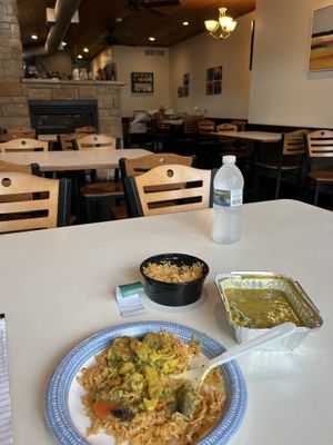 If you check out my plate - that was most of the veggies for $16  at The Vegetarian in St Croix Falls