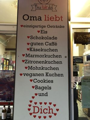 Grandma loves you at Oma Liebt Dich in Cologne