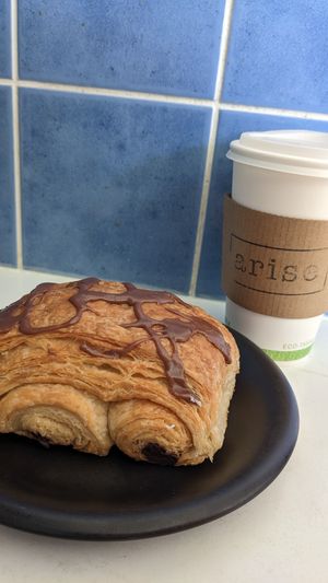 Chocolate Croissant and Caramel Macchiato
This is the highlight of a full week 🤤 grateful Arise is in this city❣️ at Arise in Lethbridge
