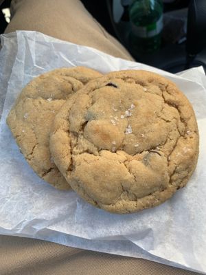 Chocolate chip and sea salt cookies! at Arise in Lethbridge