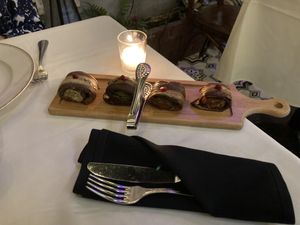 Eggplant appetizer  at Oda House in New York City