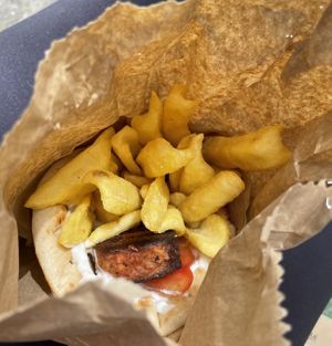 Vegan köfte pita - 269 Fast Vegan Food, Heraklion, Greece  at 269 Fast Vegan Food in Crete