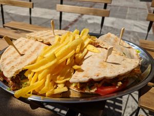 Soy pork , giant size! at 269 Fast Vegan Food in Crete