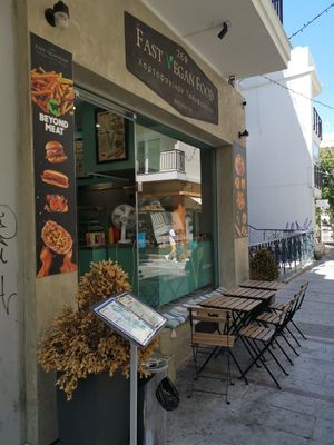 Front at 269 Fast Vegan Food in Crete