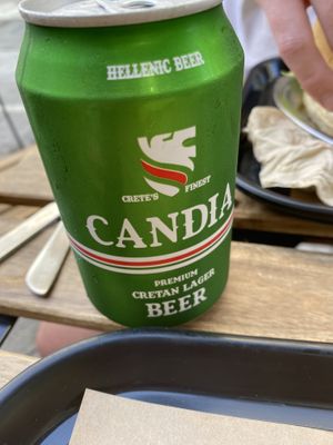 Local Beer  at 269 Fast Vegan Food in Crete